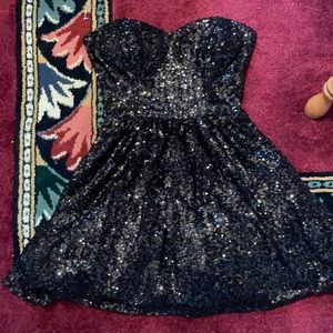 Black cocktail dress